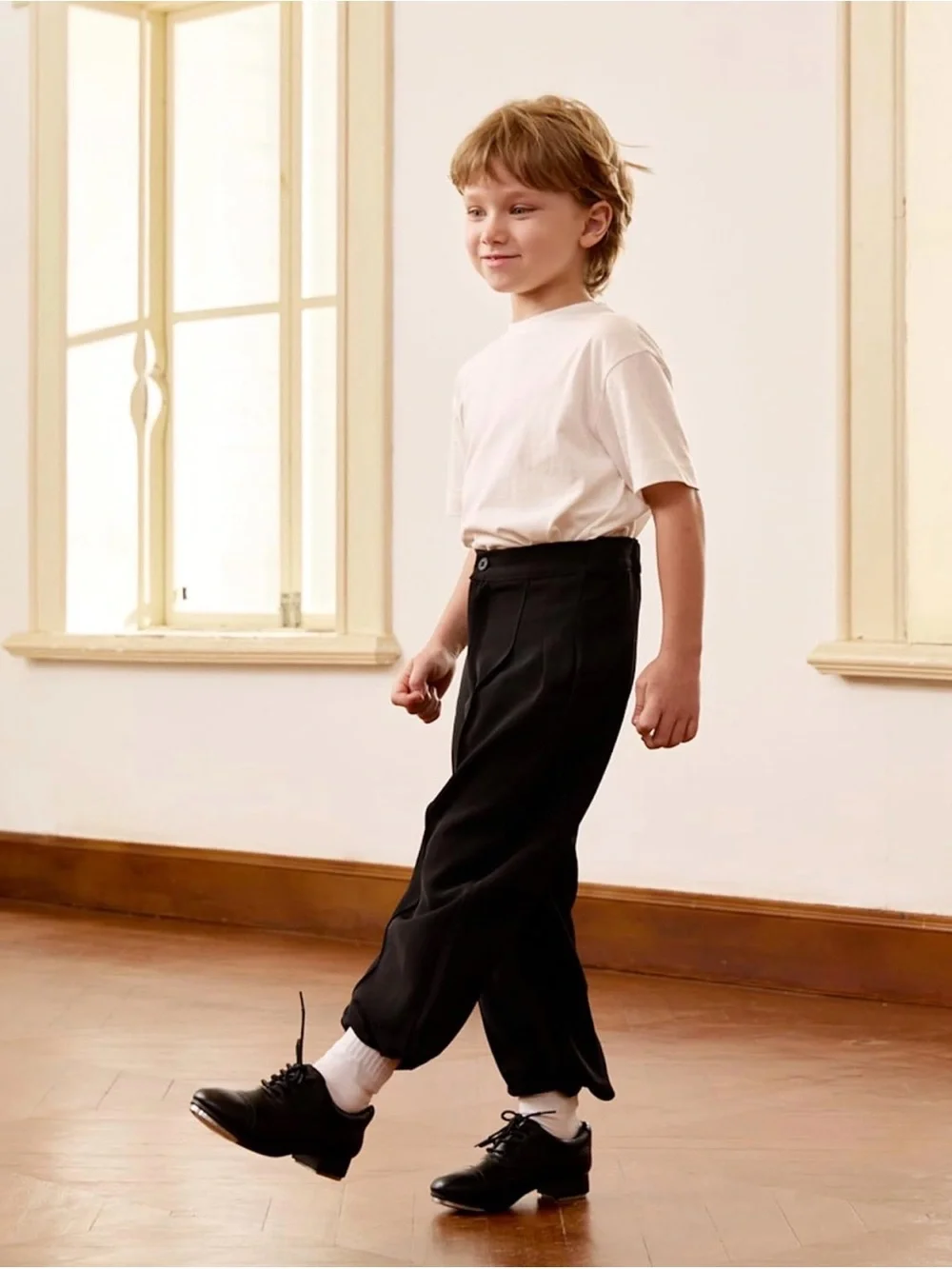 PatPat Kids Dress Oxfords — Black and White